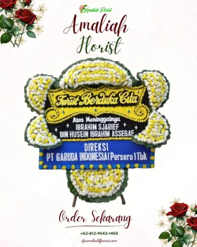 Papan Bunga Duka di Yayasan Sosial Panca Bhakti Abadi (rumah Duka)
